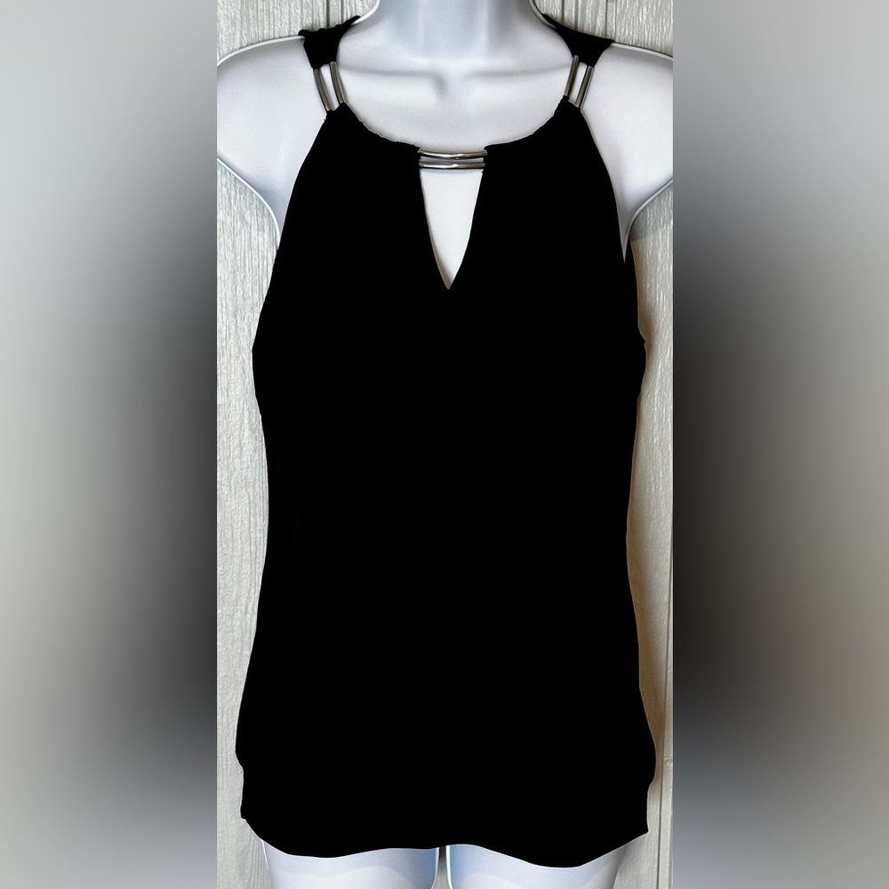 White House Black Market Keyhole Black Tank Top - FINAL PRICE